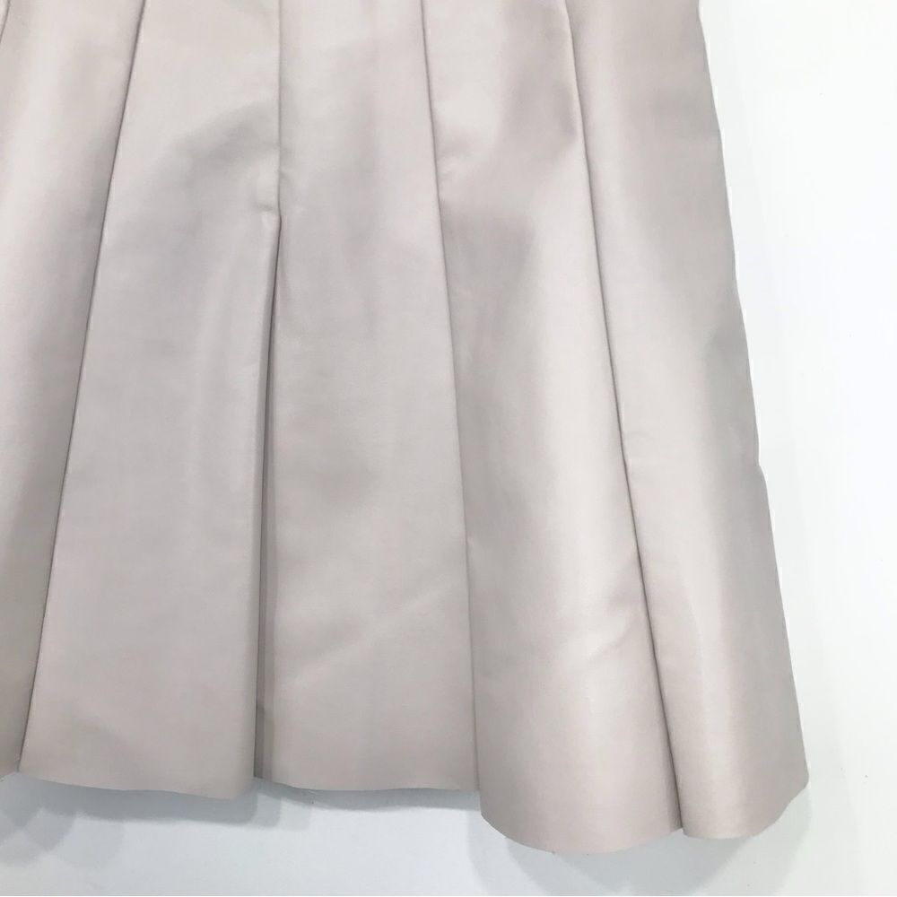 Love Riche Light Taupe Tan Faux Leather Skater Mini Skirt NEW - Picture 8 of 16